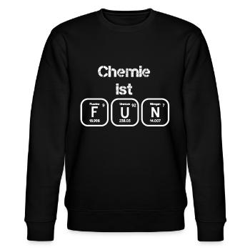 Chemie Periodensystem Elemente Geschenk FUN Spaß - Stanley/Stella Unisex Bio-Sweatshirt CHANGER  - Schwarz - Vorne - Nik (191cm) & Marisol (170cm)