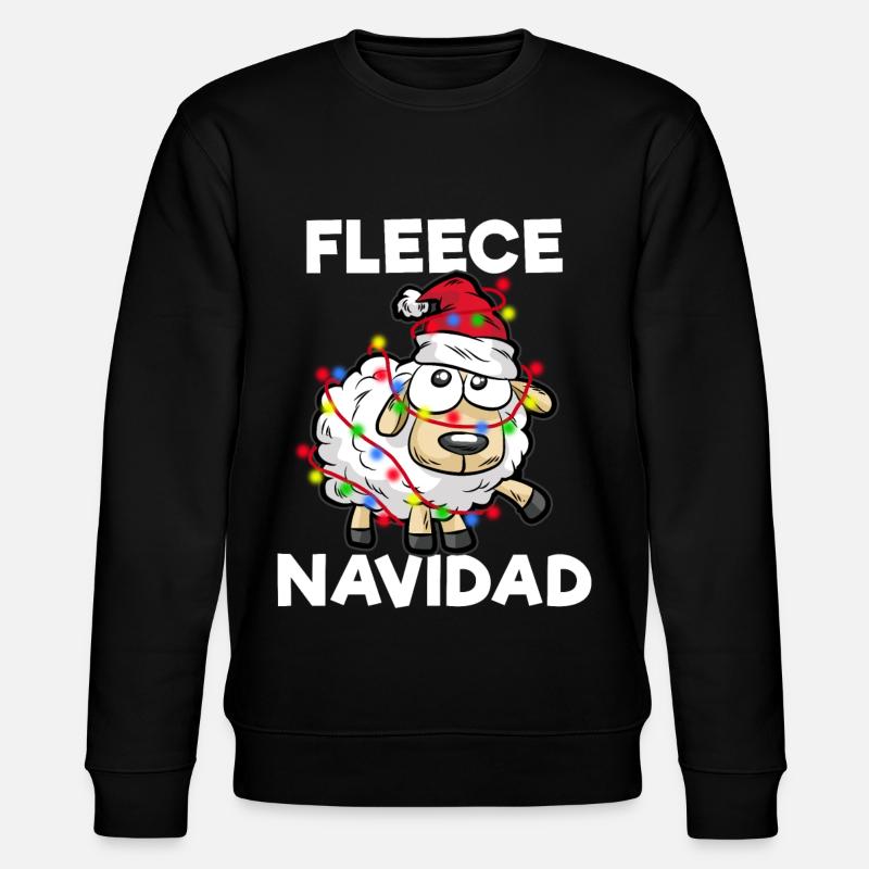 FLEECE NAVIDAD - Stanley/Stella CHANGER Unisex Organic Sweatshirt - black