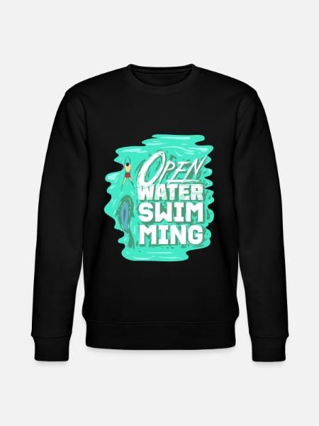 Open Water Swimming - Stanley/Stella CHANGER Unisex Organic Sweatshirt - black