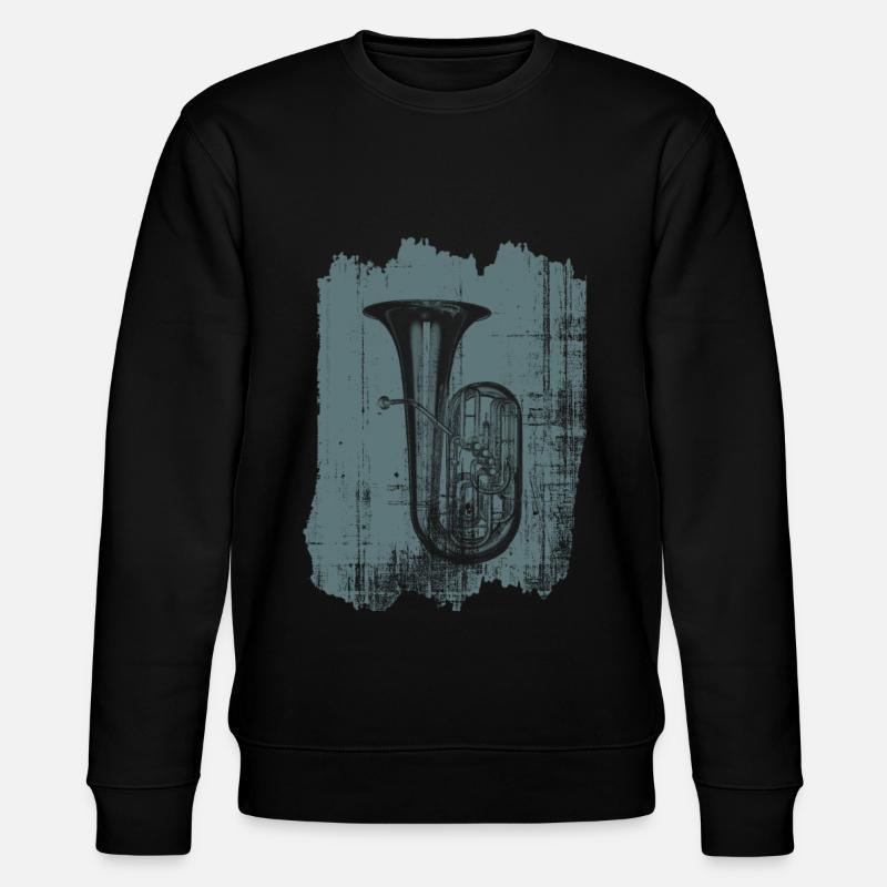 Tuba-Instrument - Stanley/Stella Unisex Bio-Sweatshirt CHANGER  - Schwarz