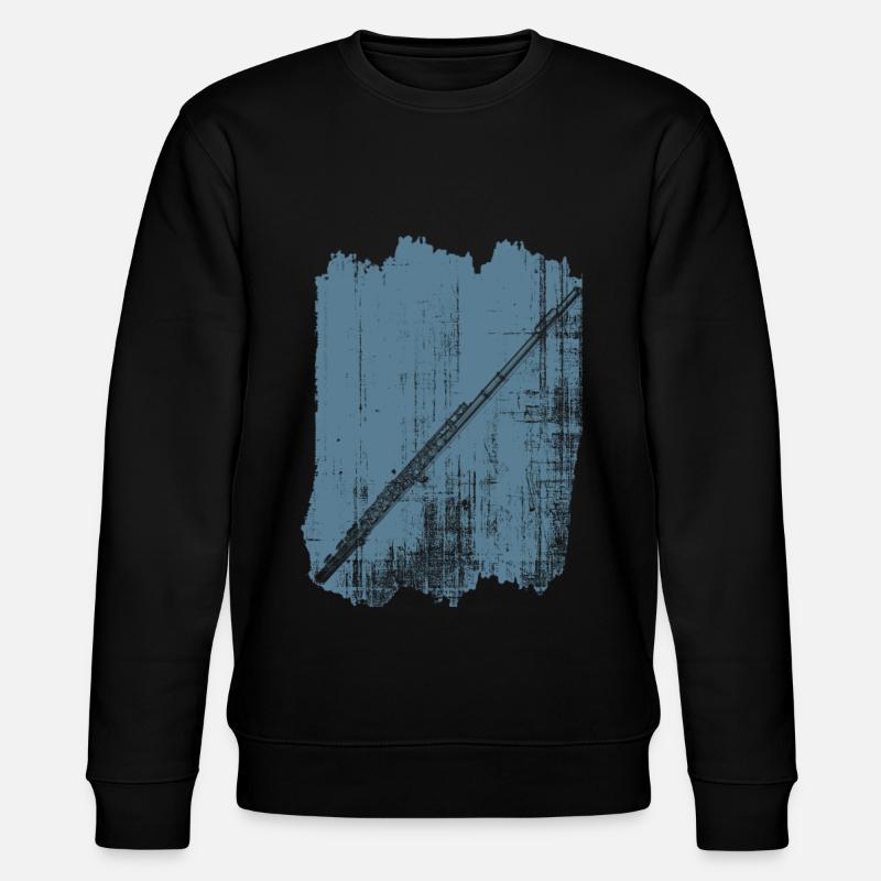 Flöteninstrumente - Stanley/Stella Unisex Bio-Sweatshirt CHANGER  - Schwarz