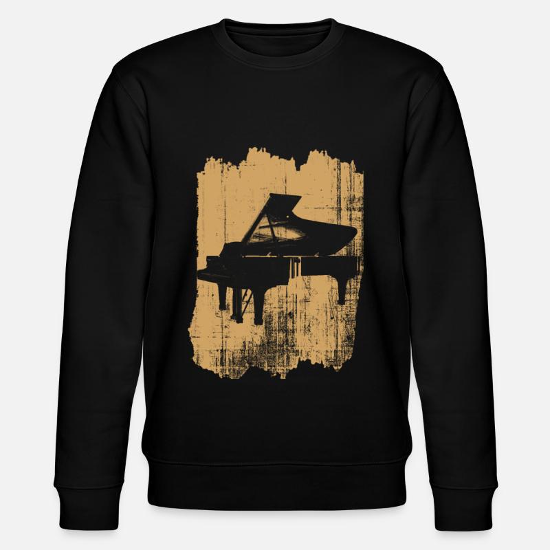 klavier - Stanley/Stella Unisex Bio-Sweatshirt CHANGER  - Schwarz
