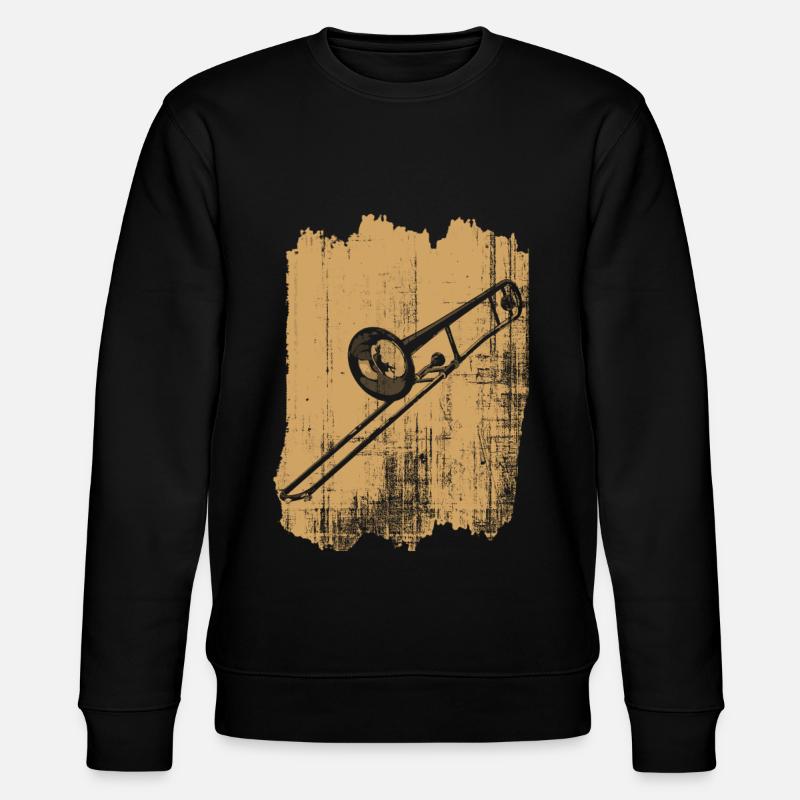 trombone - Stanley/Stella CHANGER Unisex Organic Sweatshirt - black