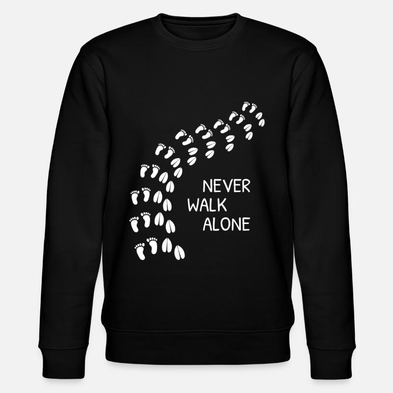 Never Walk Alone - Stanley/Stella CHANGER Unisex Organic Sweatshirt - black
