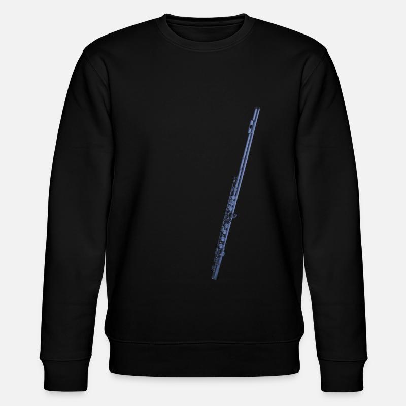 querfloete instrument - Stanley/Stella Unisex Bio-Sweatshirt CHANGER  - Schwarz