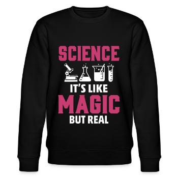Wissenschaft - Stanley/Stella Unisex Bio-Sweatshirt CHANGER  - Schwarz - Vorne - Nik (191cm) & Marisol (170cm)