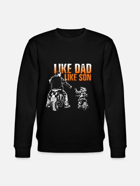 like dad so son - Stanley/Stella CHANGER Unisex Organic Sweatshirt - black