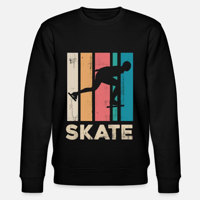 Ice skating - Stanley/Stella CHANGER Unisex Organic Sweatshirt - black