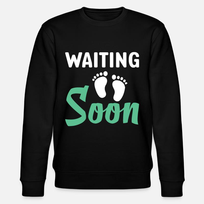 pregnancy - Stanley/Stella CHANGER Unisex Organic Sweatshirt - black