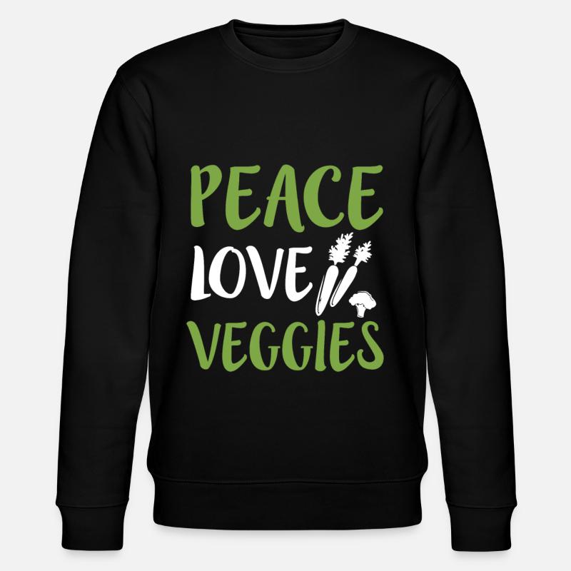 veggie - Stanley/Stella Unisex Bio-Sweatshirt CHANGER  - Schwarz