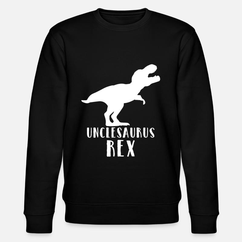 Unclesaurus Rex - Stanley/Stella Unisex Bio-Sweatshirt CHANGER  - Schwarz