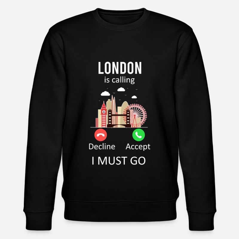 london - Stanley/Stella Unisex Bio-Sweatshirt CHANGER  - Schwarz