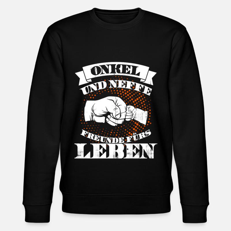 onkel und neffe - Stanley/Stella Unisex Bio-Sweatshirt CHANGER  - Schwarz