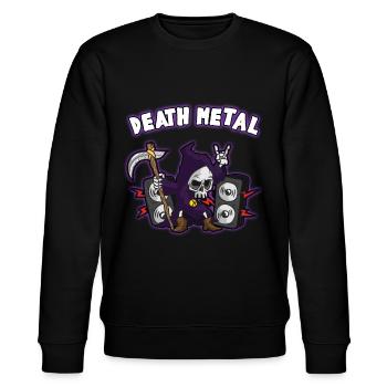 DEATH METAL - Sweat bio CHANGER Stanley/Stella Unisexe - noir - Devant - Nik (191cm) & Marisol (170cm)