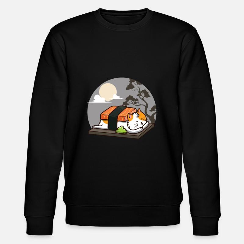 Chat sushi - Sweat bio CHANGER Stanley/Stella Unisexe - noir