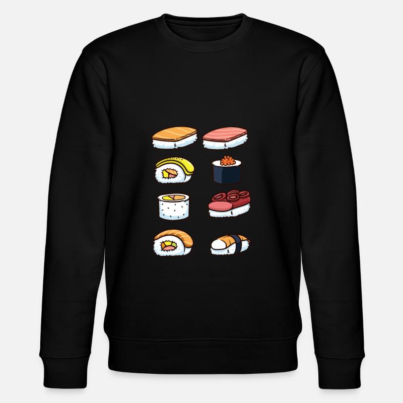 assiette de sushi - Sweat bio CHANGER Stanley/Stella Unisexe - noir