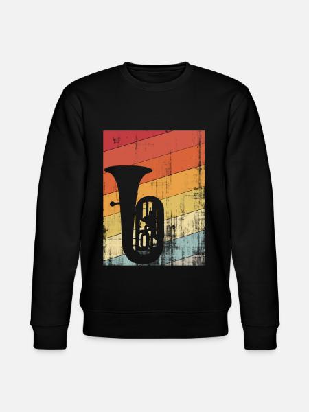 Tuba instrument - Stanley/Stella CHANGER Unisex Organic Sweatshirt - black