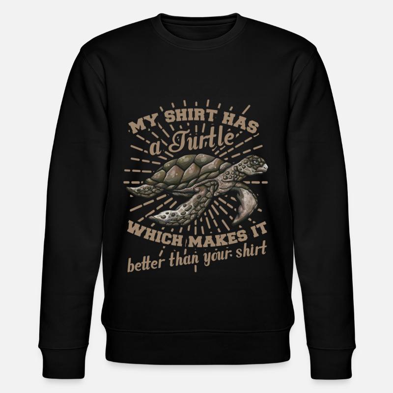 drôle disant tortue - Sweat bio CHANGER Stanley/Stella Unisexe - noir