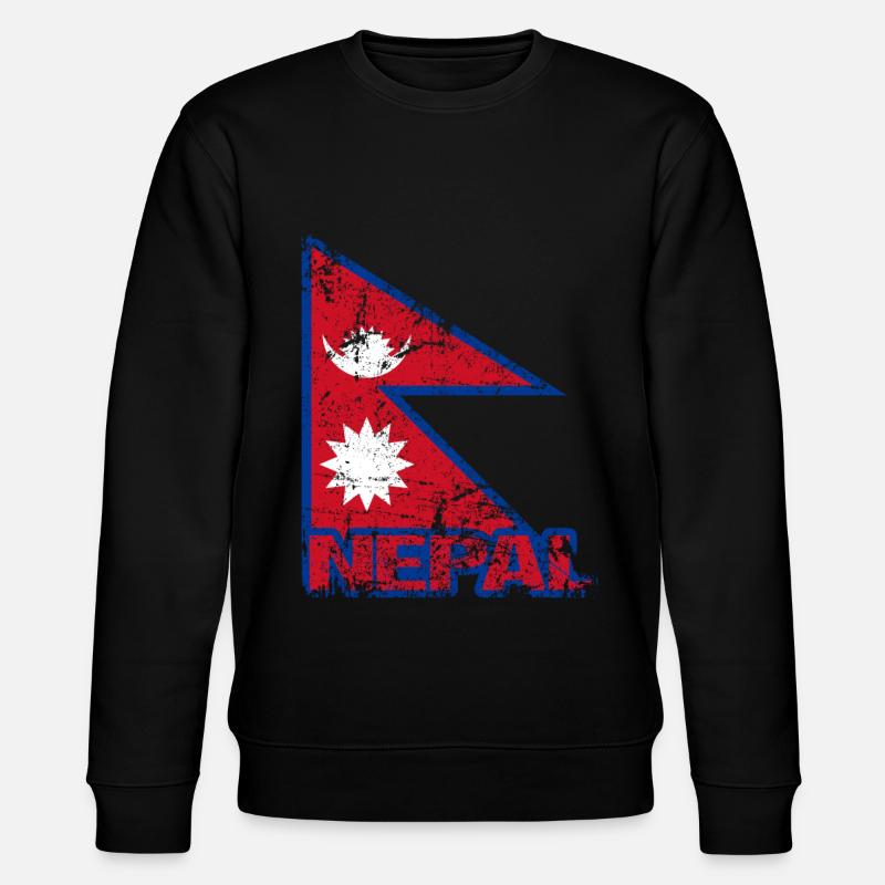 Nepal - Stanley/Stella Unisex Bio-Sweatshirt CHANGER  - Schwarz