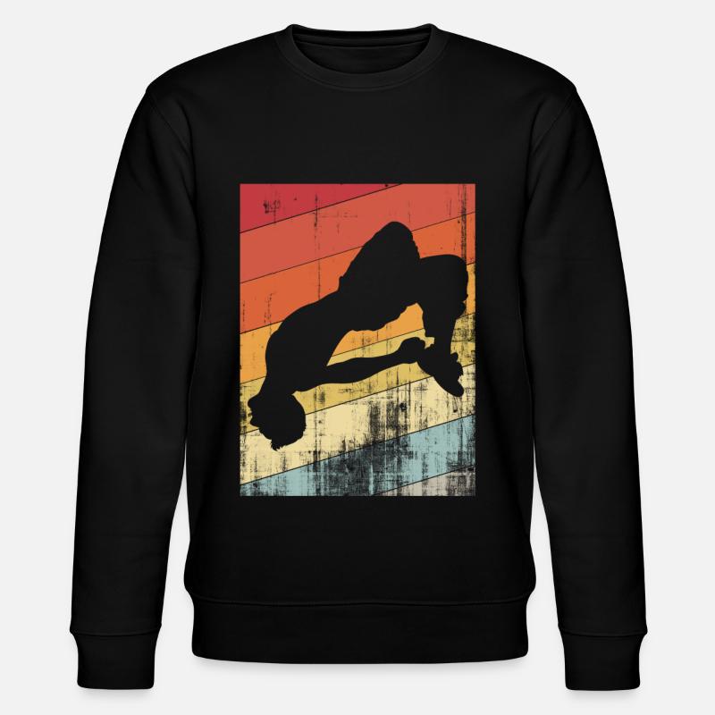 Parkour retro - Stanley/Stella CHANGER Unisex Organic Sweatshirt - black