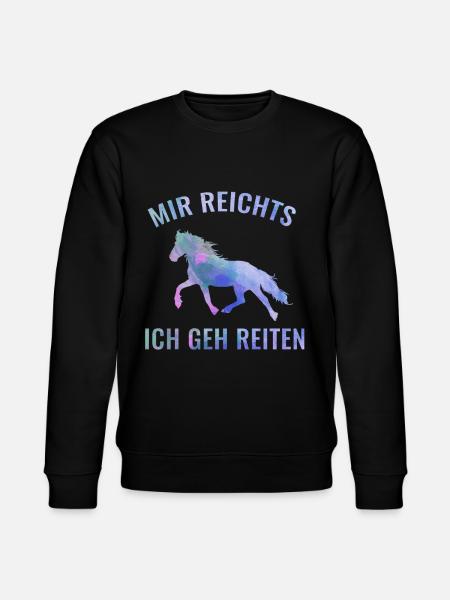 horse - Stanley/Stella CHANGER Unisex Organic Sweatshirt - black