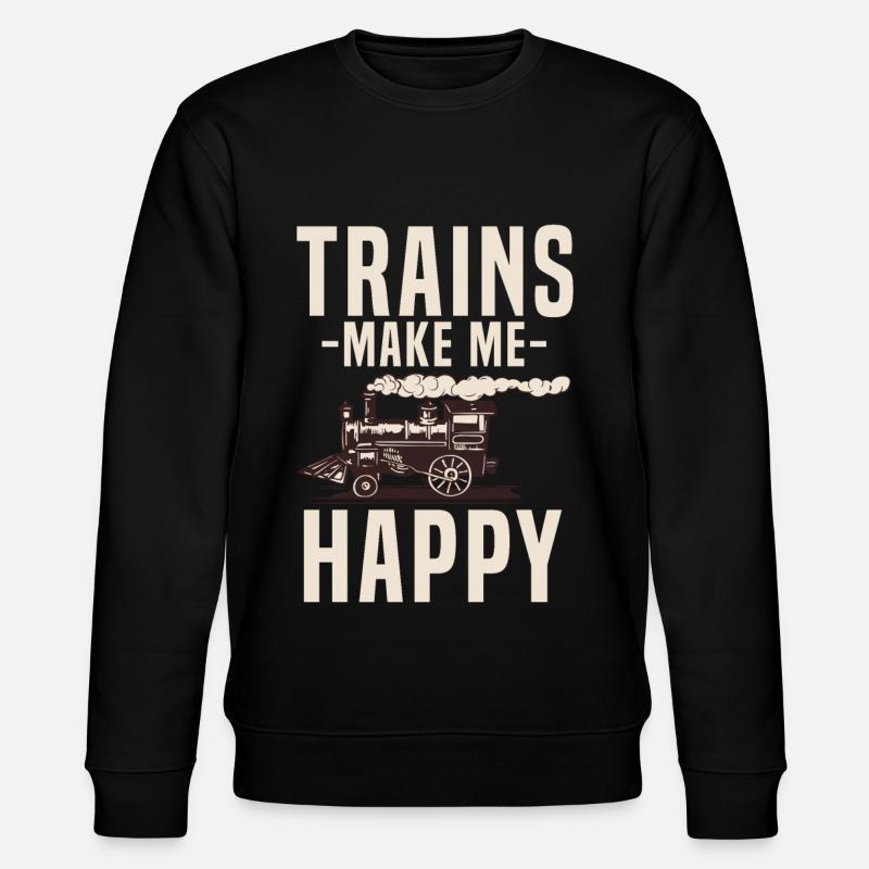 Les trains - Sweat bio CHANGER Stanley/Stella Unisexe - noir
