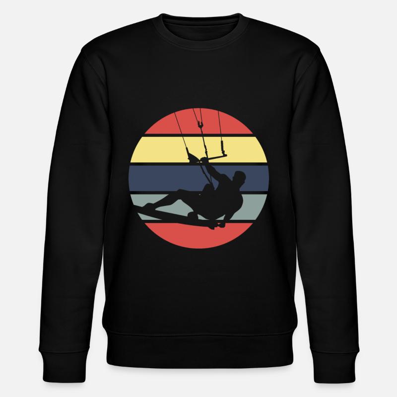 Kitesurfen - Stanley/Stella Unisex Bio-Sweatshirt CHANGER  - Schwarz