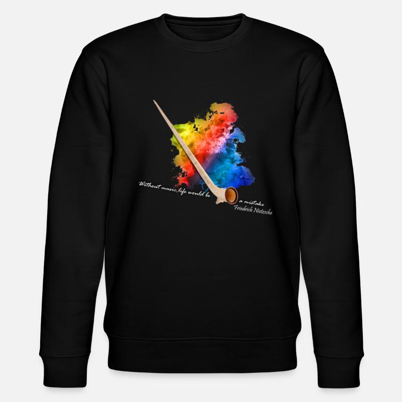 Alphorn - Stanley/Stella Unisex Bio-Sweatshirt CHANGER  - Schwarz