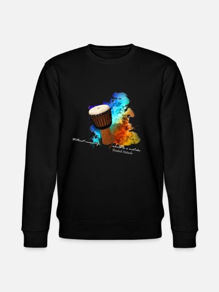 djembe - Stanley/Stella CHANGER Unisex Organic Sweatshirt - black