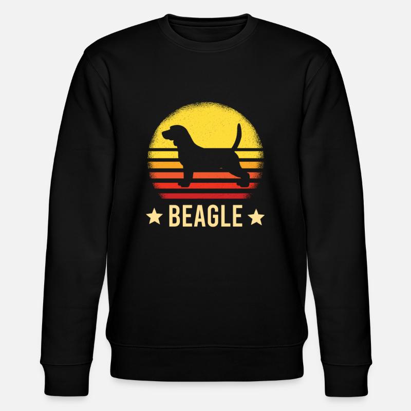 beagle - Stanley/Stella CHANGER Unisex Organic Sweatshirt - black