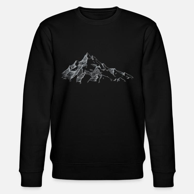 mountains - Stanley/Stella CHANGER Unisex Organic Sweatshirt - black