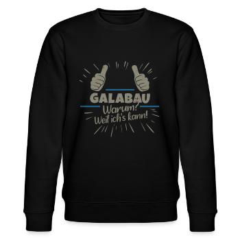 Galabau Garten- und Landschaftsbau - Stanley/Stella Unisex Bio-Sweatshirt CHANGER  - Schwarz - Vorne - Nik (191cm) & Marisol (170cm)