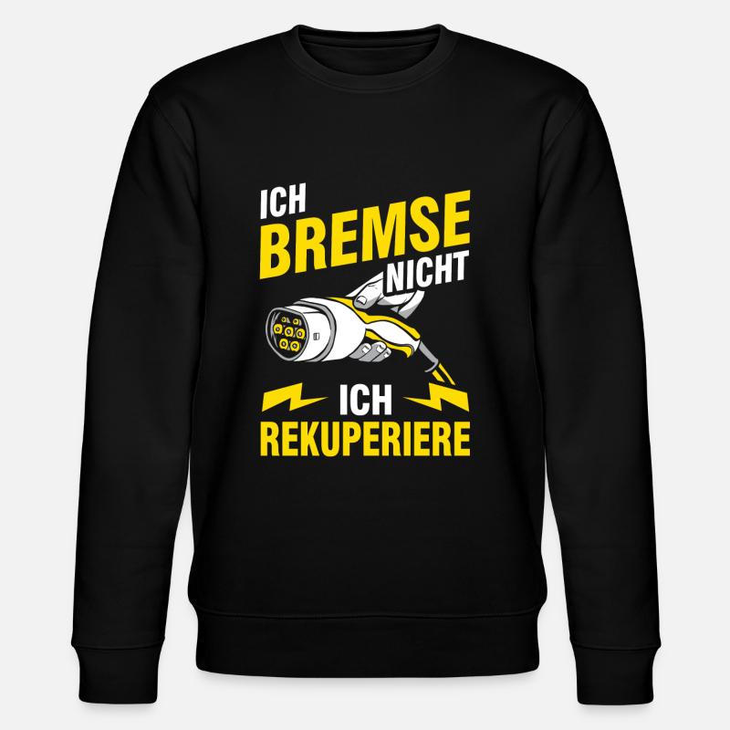Elektroauto E-Auto Elektrofahrzeug - Stanley/Stella Unisex Bio-Sweatshirt CHANGER - Schwarz