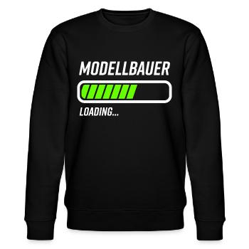 Modellbauer Loading Ladebalken - Stanley/Stella Unisex Bio-Sweatshirt CHANGER  - Schwarz - Vorne - Nik (191cm) & Marisol (170cm)