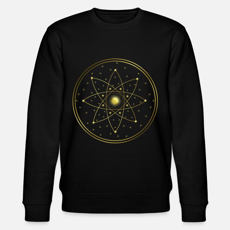 Sterne - Sonne - Kreise - Grafik - Geometrie - Stanley/Stella Unisex Bio-Sweatshirt CHANGER  - Schwarz