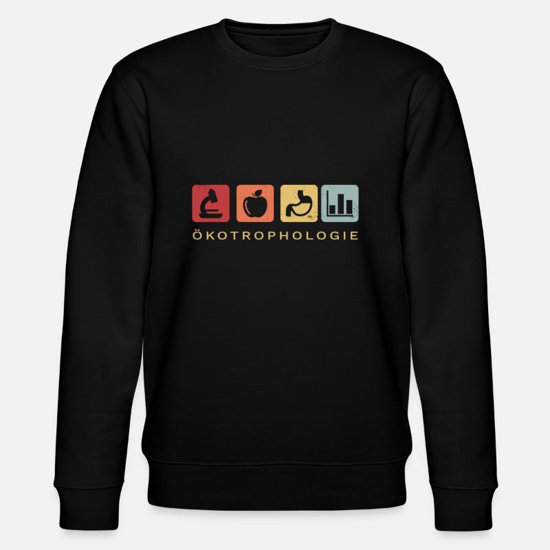 Ecotrophology Nutritional Science Retro - Stanley/Stella CHANGER Unisex Organic Sweatshirt - black