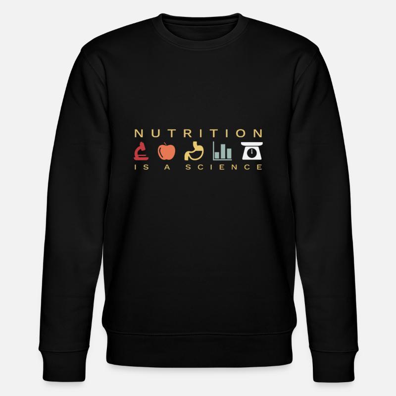 Ecotrophology Nutritional Science Retro - Stanley/Stella CHANGER Unisex Organic Sweatshirt - black