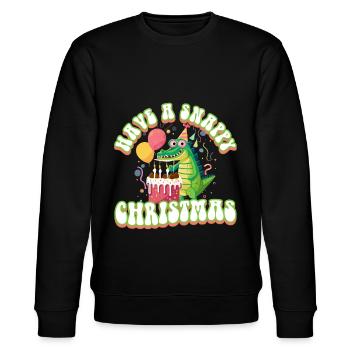 Have a Snappy Birthday - Stanley/Stella CHANGER Unisex Organic Sweatshirt - black - Front - Nik (191cm) & Marisol (170cm)