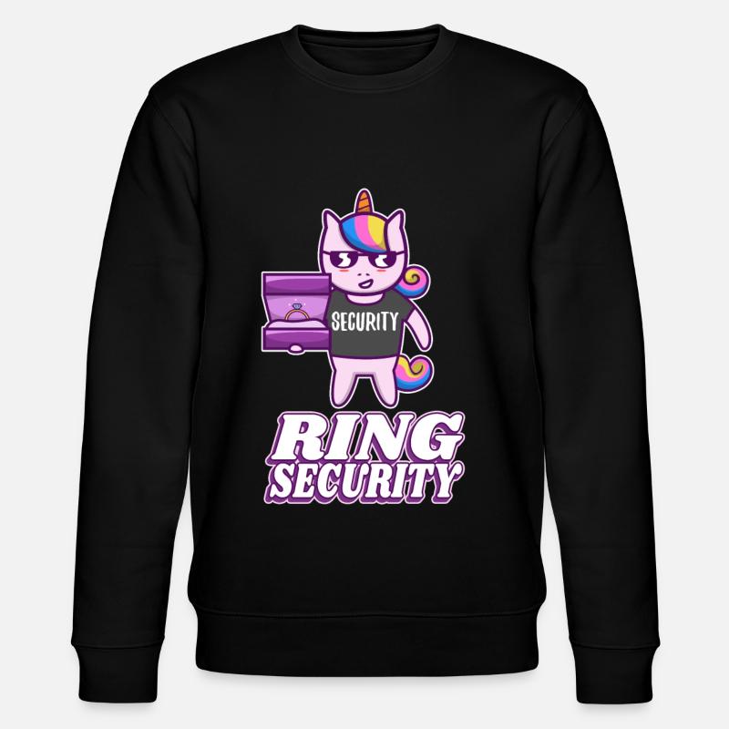 Ring Security Wedding - Stanley/Stella Unisex Bio-Sweatshirt CHANGER  - Schwarz