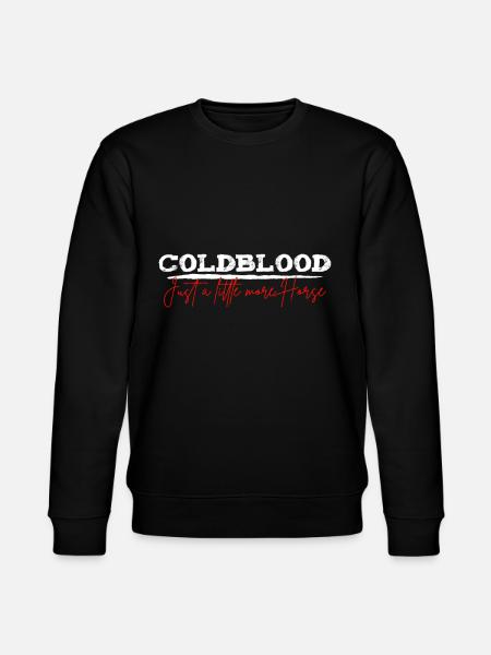 Koldt blod Flere heste | Rytter stabil gave - Stanley/Stella økologisk unisex-sweatshirt CHANGER - sort