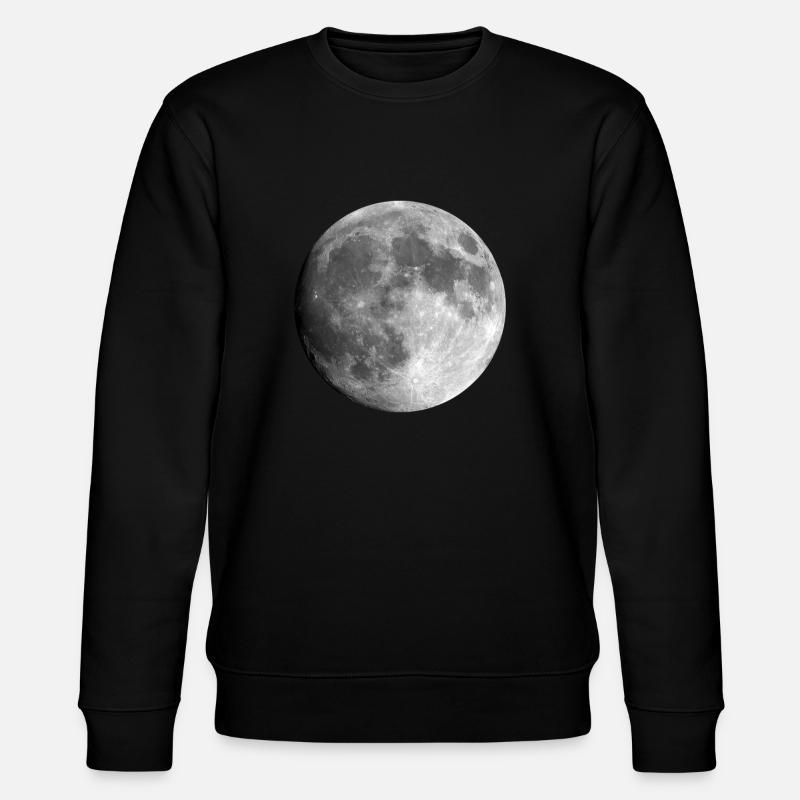 Vollmond Neumond Luna - Stanley/Stella Unisex Bio-Sweatshirt CHANGER  - Schwarz