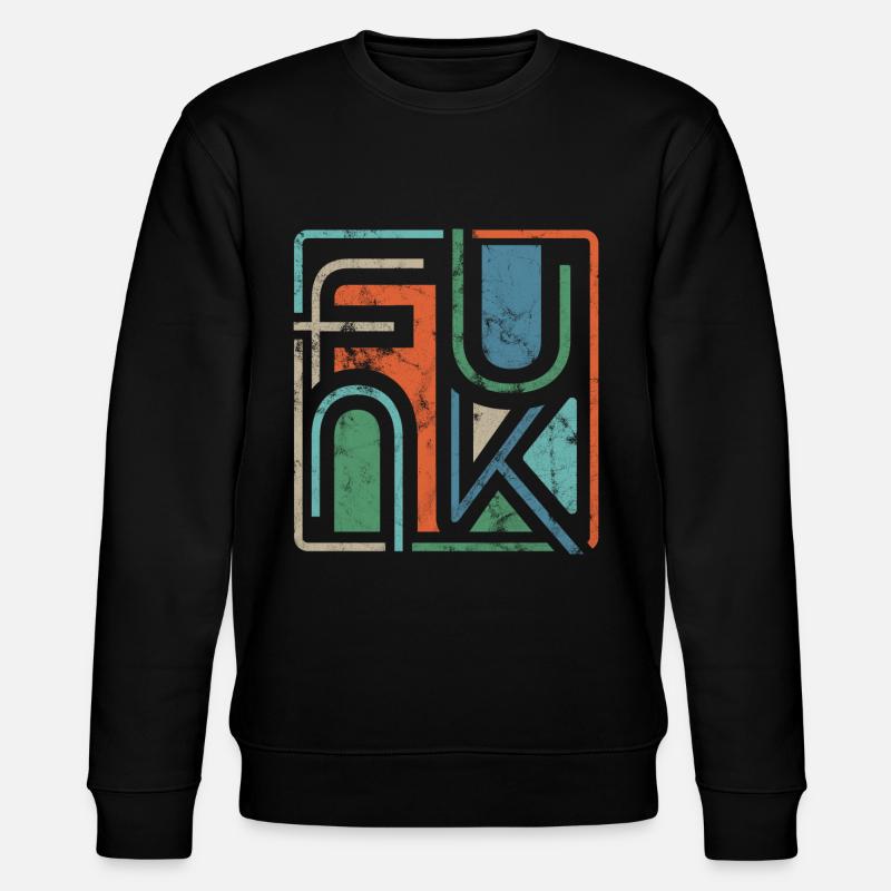 Funk Funky Retro - Stanley/Stella Unisex Bio-Sweatshirt CHANGER  - Schwarz