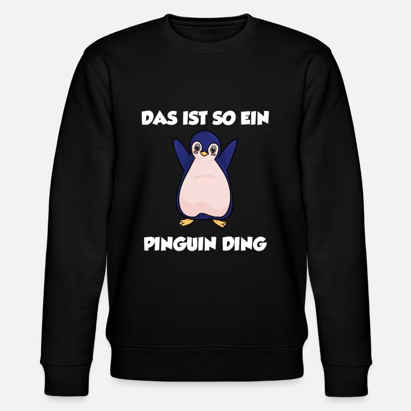 Pinguin - Stanley/Stella Unisex Bio-Sweatshirt CHANGER  - Schwarz