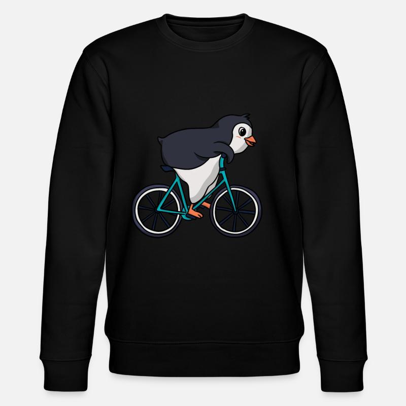 Pingouin à vélo - Sweat bio CHANGER Stanley/Stella Unisexe - noir