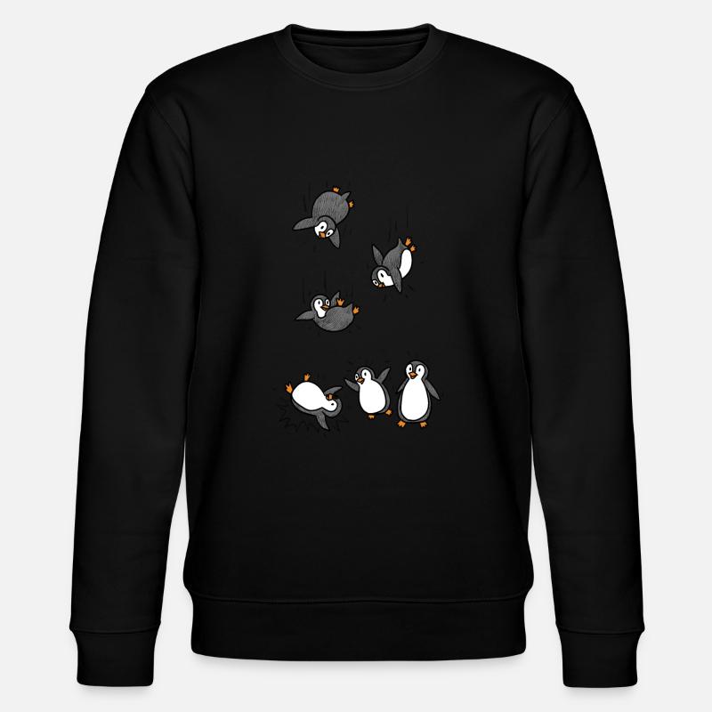 Pinguin - Stanley/Stella Unisex Bio-Sweatshirt CHANGER  - Schwarz