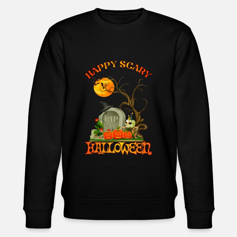 HALLOWEEN - JOYEUX HALLOWEEN - Sweat bio CHANGER Stanley/Stella Unisexe - noir