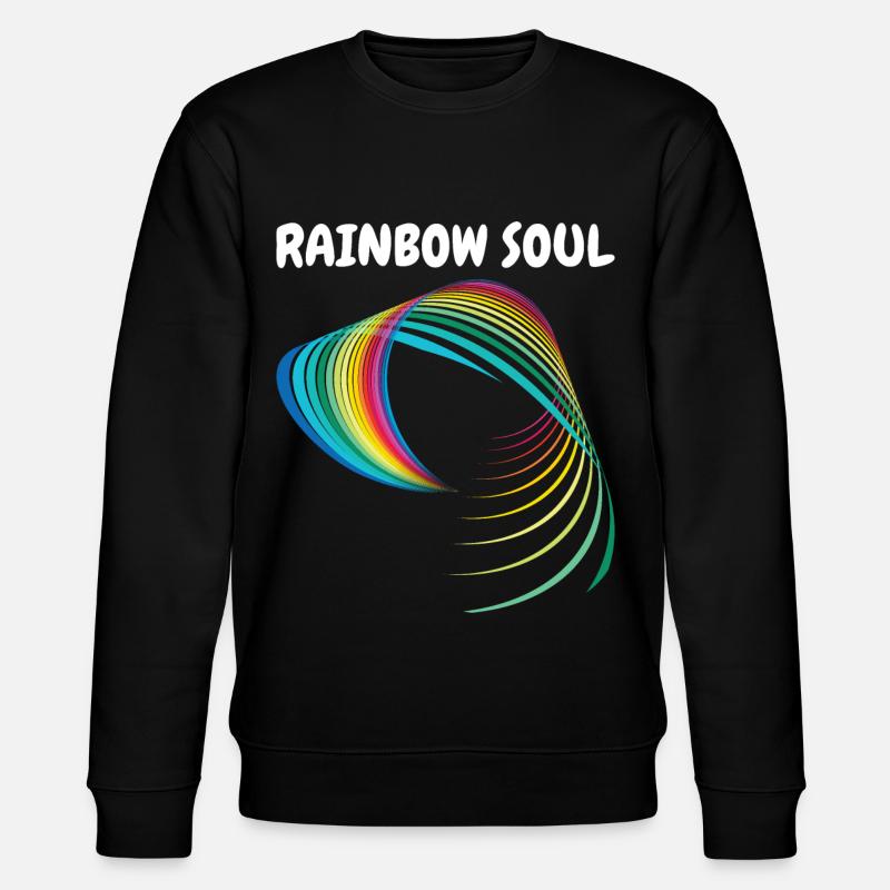 Rainbow soul gift - Stanley/Stella CHANGER Unisex Organic Sweatshirt - black