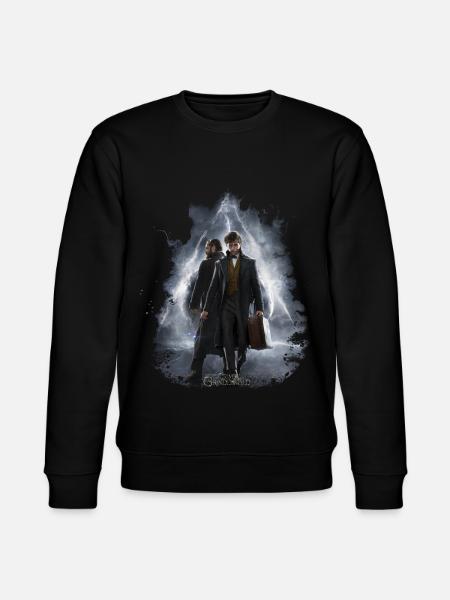 Fantastic Beasts Scamander and Dumbledore - Stanley/Stella økologisk unisex-sweatshirt CHANGER  - sort