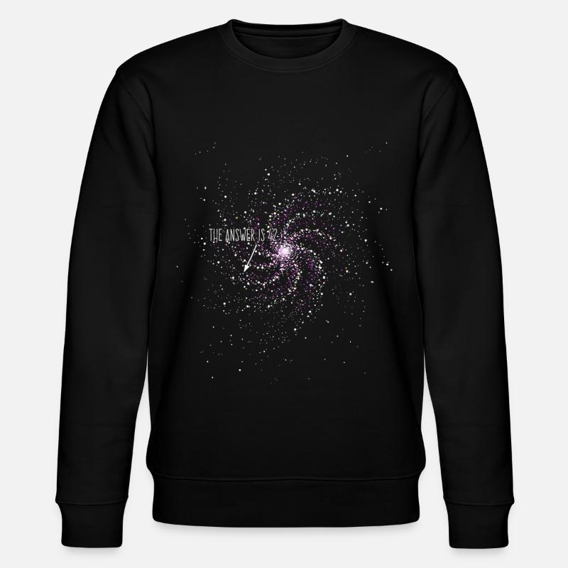The Answer is 42 - Stanley/Stella CHANGER Unisex Organic Sweatshirt - black