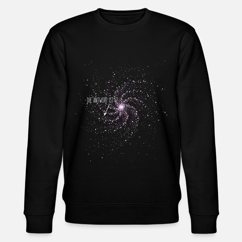 Die Antwort ist 42 - Stanley/Stella Unisex Bio-Sweatshirt CHANGER  - Schwarz